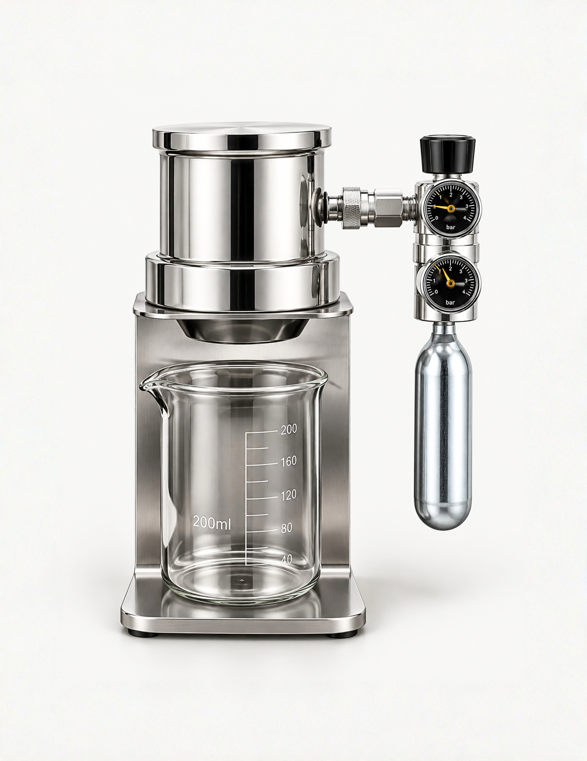 BRAVOS Professional Espresso Maker with Pneumatic AirPress System