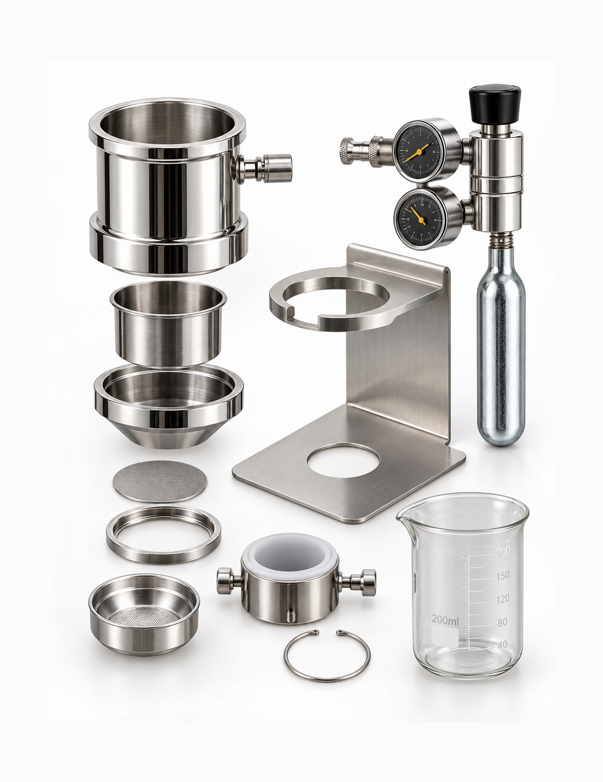 BRAVOS Professional Espresso Maker with Pneumatic AirPress System