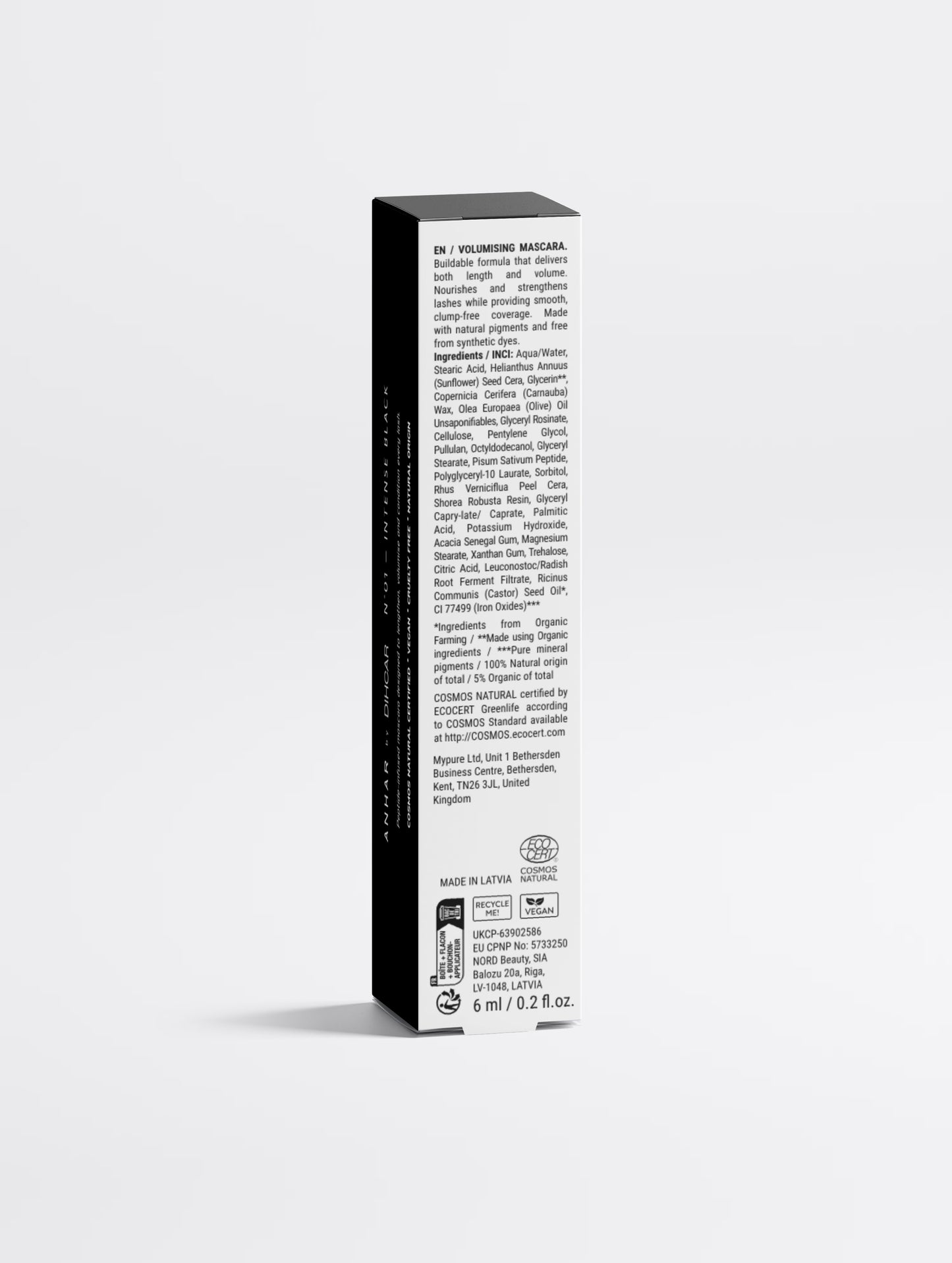 ANHAR by DIHCAR - The Peptide Mascara Nº01 Intense Black